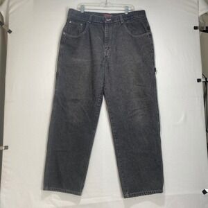 Webs Original Gray Jeans Mens sz 40x30  Black‎ Denim Carpenter Pants